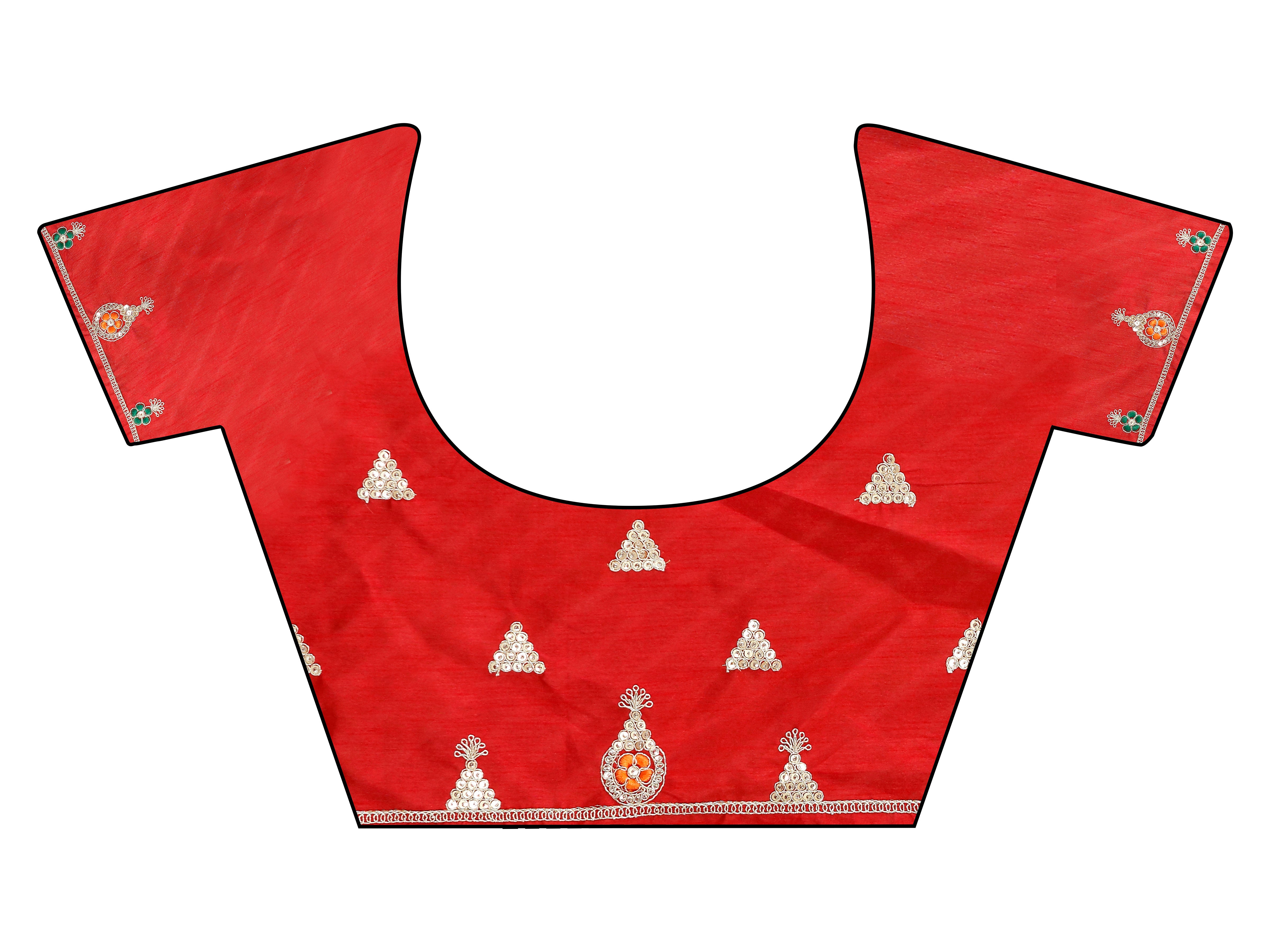 Green colored leheriya printed embroidered saree